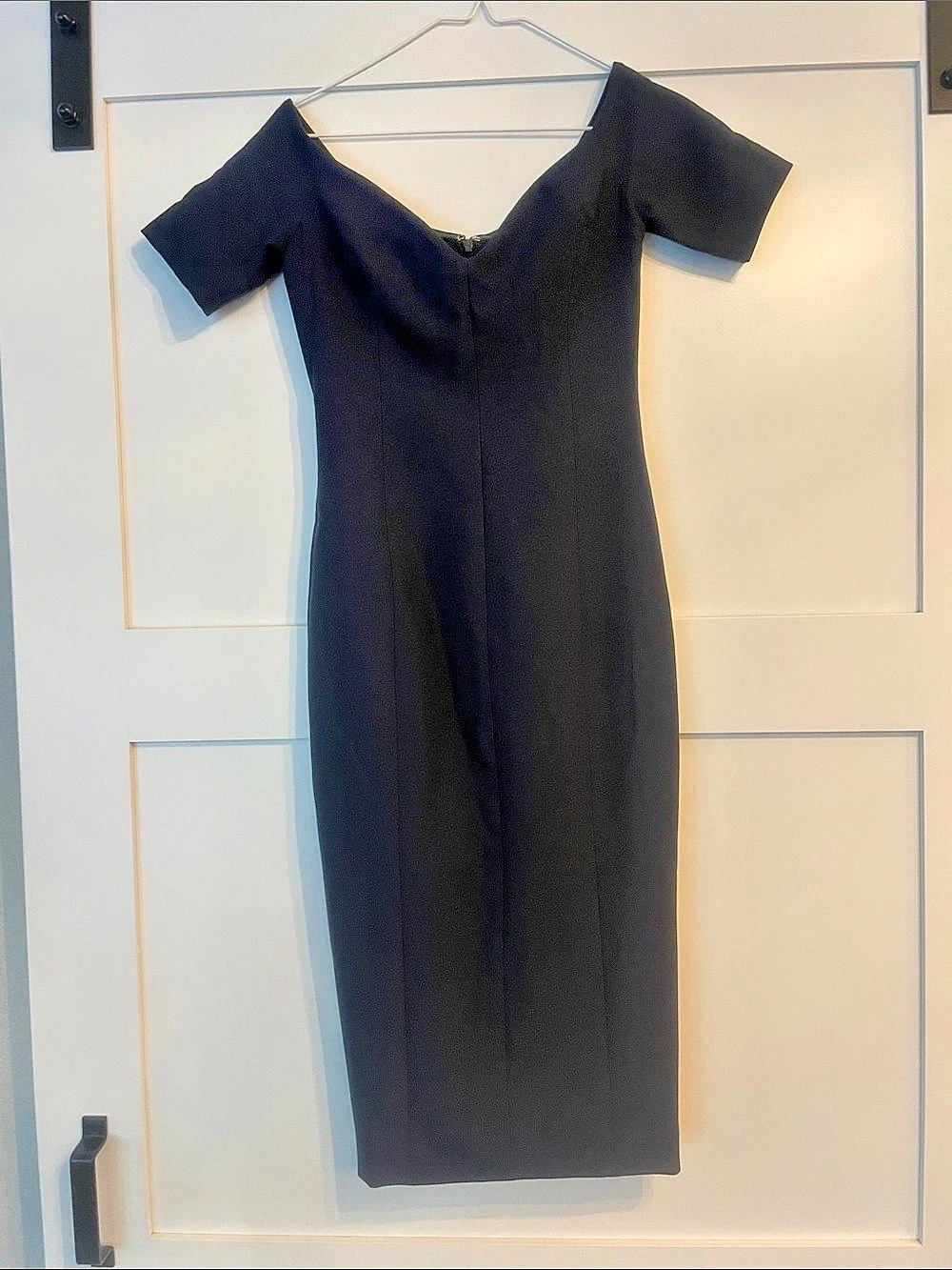 Cinq à Sept Navy Sweetheart Neckline Midi Dress Size 4